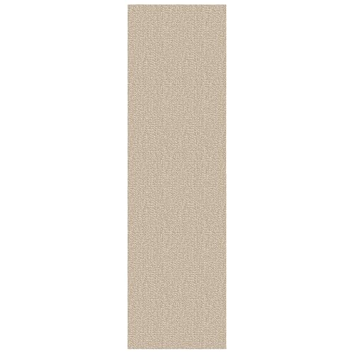 Washable Runner Rug, Non Slip Entryway Runner, 2x8 Ft, Sand/Beige | Washable Braided Runner Carpet, Non Slip Rubber Dot Backed, For Hallway, Kitchen, Entryway, Bedroom, Laundry Room, Foyer