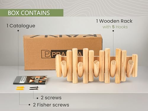 Folding Wall Coat Rack - entryway Hooks foldable - Wooden Coat Rack Wall Mount - modern Wall Mounted Coats Rack - Coat Hanger Walls Mount Coat Racks - folding coat hooks for Key bag clothes towels - color: Natural
