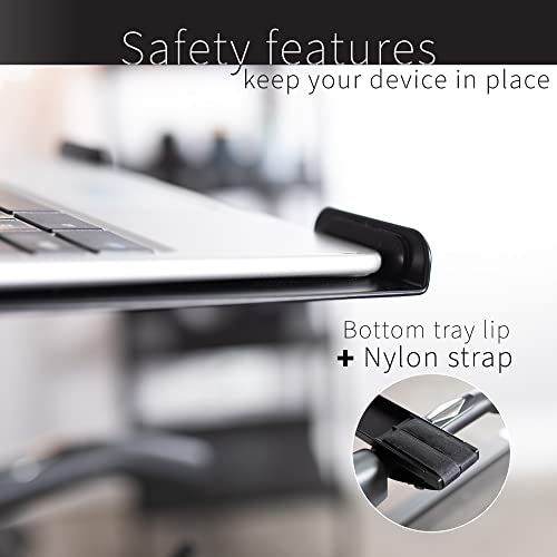 VIVO Universal Laptop Treadmill Desk, Adjustable Ergonomic Notebook Mount Stand for Treadmills Stand-TDML1 - size: 12" x 10.5"