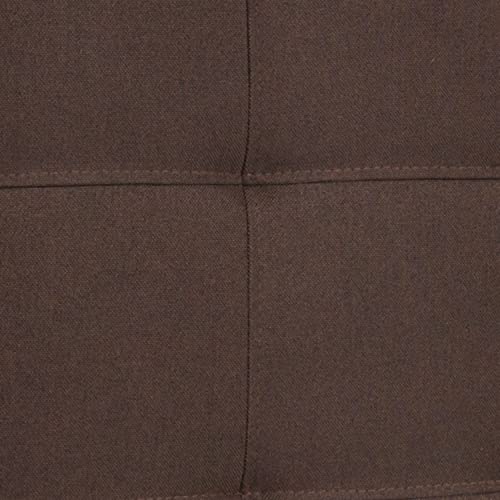 EMMA + OLIVER Dark Brown Full Quilted Tufted Headboard | Adjustable Bed Rail Slots, Fabric Upholstered - color: Dark Brown, size: Full