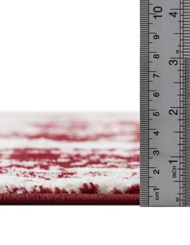 Rugs.com Monte Carlo Collection Rug – 2' 2 x 3' Burgundy Medium Rug Perfect for Living Rooms, Large Dining Rooms, Open Floorplans - color: Burgundy, size: 2'2" x 3' (Rectangular)