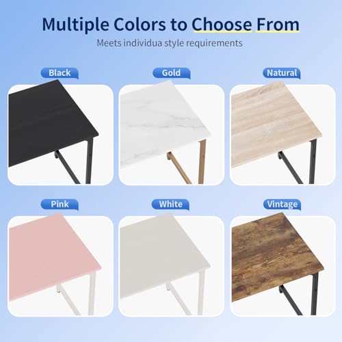 BestOffice Computer Desk,Home Office Desk, Modern Simple Style for Home Office Study Writing (Brown, 32 Inch) - color: Brown, size: 32 Inch