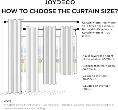 Joydeco 100% Blackout Linen Curtains 90 Inches Long 2 Panels, Thermal Insulated Burlap Curtain & Drapes, Grommet Room Darkening Textured Curtains for Bedroom Living Room (52x90 inch,Greyish White) - color: Greyish White, size: 52"W x 90"L (Pack of 2)