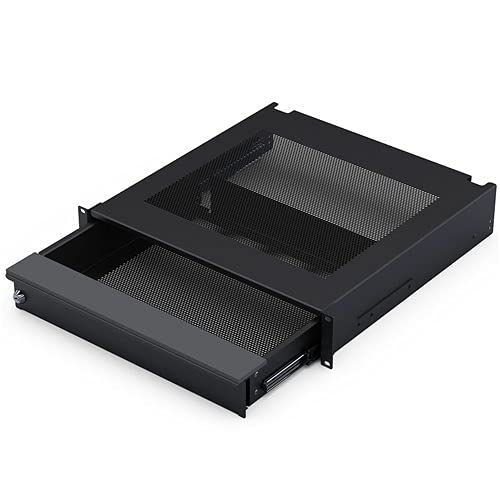 Penn Elcom 2U Laptop Security Drawer for Audio/IT/AV/DJ Racks EX-6302B - size: Lockable 2U