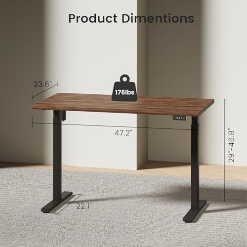114" Two Person Electric Height Adjustable Standing Desk | Office Furniture Set with Storage, Extra Long Executive Desk Workstation with File Cabinets for Home Office, Black Walnut - color: Black Walnut