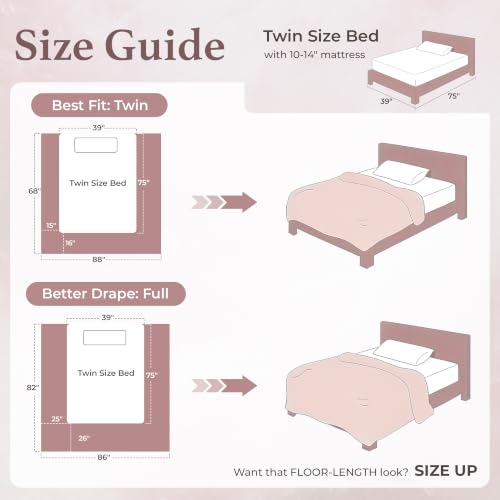 5 Pieces Comforter Set Twin/Twin XL Size, Reversible Pink & White Bedding Set, Soft Brushed Microfiber Comforter with Flat Sheet, Fitted Sheet, Pillowcases & Shams, 68"X88" - color: Pink & White, size: Twin / Twin XL (68"×88")