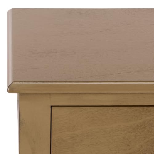 SAFAVIEH Furniture - Athena 2-Drawer Console Table - Desert Brown - Solid Wood - Farmhouse Classic Design - Ideal for Entryway, Living Room, Hallway, 35.5" W x 13" D x 29.5" H (CNS5702F) - color: Desert Brown