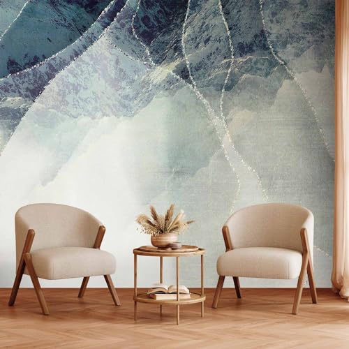 Premium Wall Mural Abstract 79x55 in - Non-Woven Wallpaper Fleece Wall Decor Photo Print Picture Image Design Home 3D Effect Marble Like Painted a-A-10216-a-c - color: #10, size: 79"Wx55"H PREMIUM