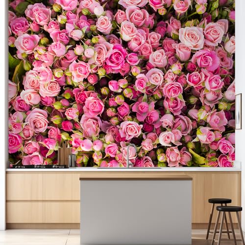 wall26 Wall Sticker/Wall Mural Elegant Rose Flower Floral, Not Peel and Stick, Non-Woven Wallpaper Decorative for Bedroom, Living Room, Office - 48x72 inches - color: Flower-1912-m11, size: 48"x72" Premium Non-woven