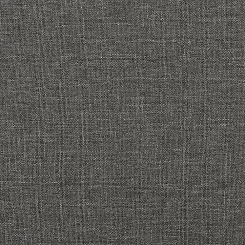Full Size Upholstered Bed Frame, Modern Dark Gray Fabric Platform Bed with Durable Engineered Wood Support, Easy Assembly Foundation, Stylish Bedroom Furniture - size: Full