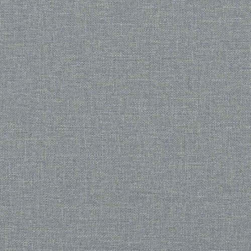 Queen Size Upholstered Bed Frame, Low Profile Platform Bed with Slatted Support, No Box Spring Needed, Sturdy Fabric Base, Light Gray