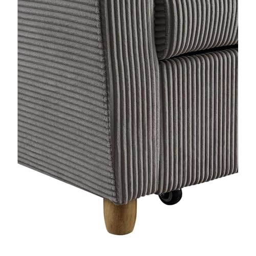 Convertible Sleeper Loveseat with Pull Out Mattress for Small Spaces and Guest Room Use