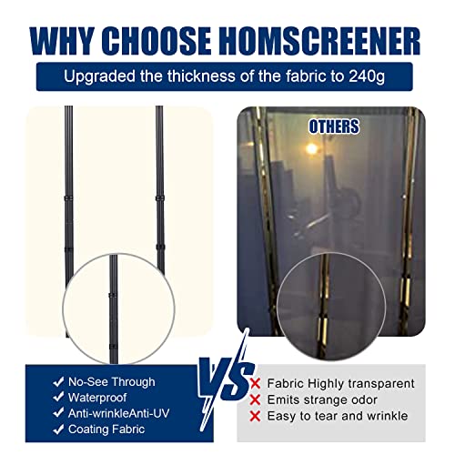 Room Divider 8 Panel-176''Wide,6FT Room Dividers and Folding Privacy Screen | Wider Metal Base & Non-wobbly, Fabric Divider Panel for Room Partition,Portable Large Wall Divider Screen for Hospital,School - color: Beige, size: 8 Panel-176''W