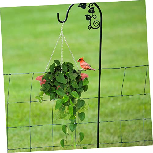 Happyyami Hanging Planter Box Plant Holder Chain Planters for Outdoor Wall-Mounted Plant Pots