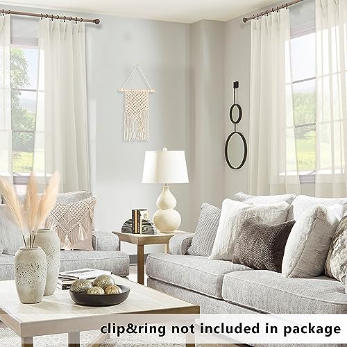 KOUFALL Oatmeal Beige Sheer Curtains 96 Inches Long, See Through Slight Linen Textured Neutral Farmhouse Drapes for Bedroom Living Room Sliding Glass Door 2 Panel Set - color: Beige, size: 52"W x 96"L (Pack of 2)