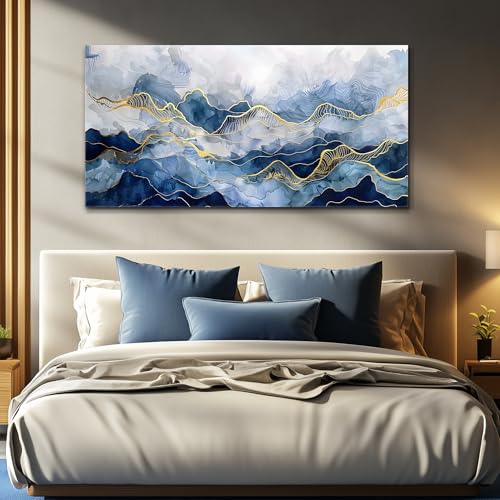 FUHAIHUA Abstract Ink Paintings Canvas Decor For Bedroom Wall Art For Living Room Office Decorations Minimalism Pictures Canvas Prints Artwork Ready to Hang Modern Home Decor 20"X40" - color: Abstract Wall Paintings, size: 40"L x 20"W