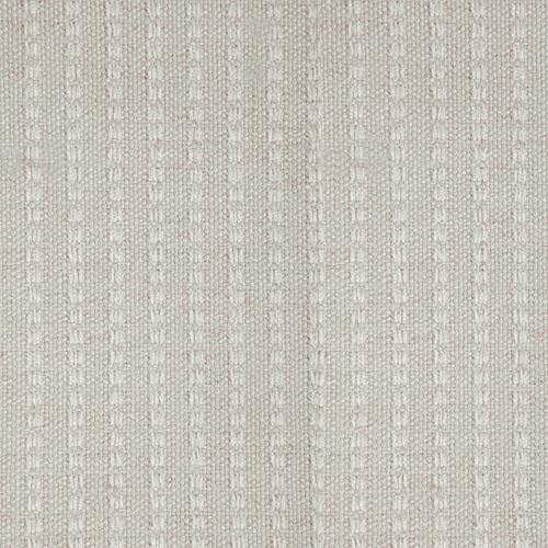 HomePop 19" Round Storage Ottoman - White Woven Stripe - color: White Woven Stripe