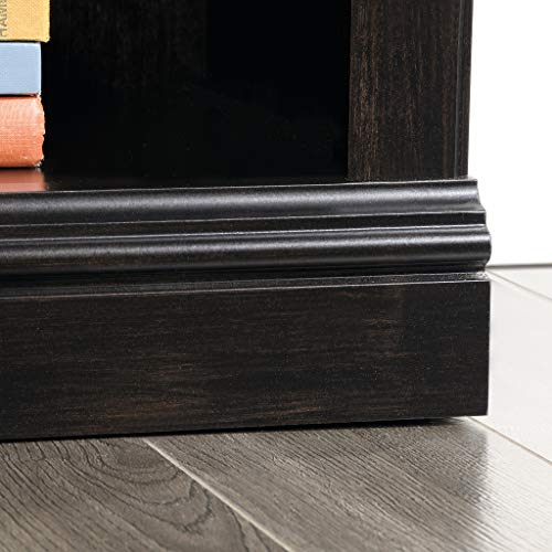 Sauder 3 Tier Book Shelf Wooden Bookcase Multipurpose Bookshelf for Home Office, Living Room, in Estate Black | Multipurpose - color: Estate Black Finish