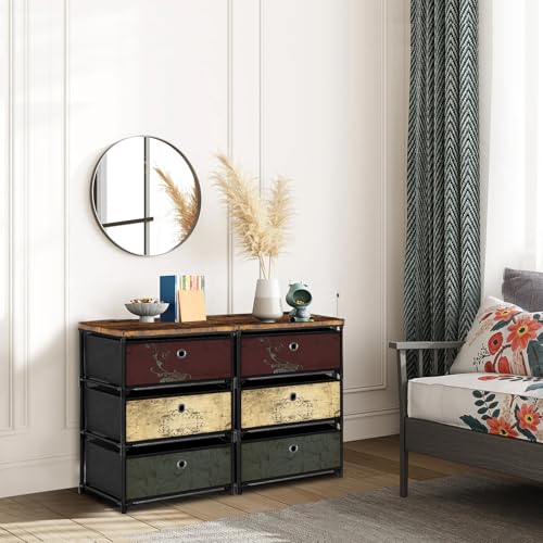 VASICAR Nightstand with 3 Drawers, Clothes Storage Organizer, Small Fabric Dresser for Bedroom, Closet, Entryway, Hallway, Nursery, Dorm - size: 12.6"D x 16.5"W x 25.2"H (3 Drawers)
