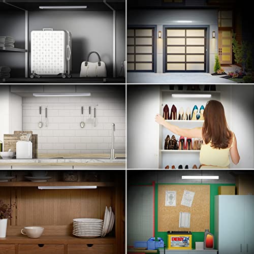 60 LED Closet Lights Battery Powered, BLS Super Bright Under Cabinet Lighting, Motion Sensor Light, Wireless, 2400mah Rechargeable Operated, 120 Days Run Time, 6000k Clean White-13 Inches - color: 5500K Daylight White-13 inches-1 Pack