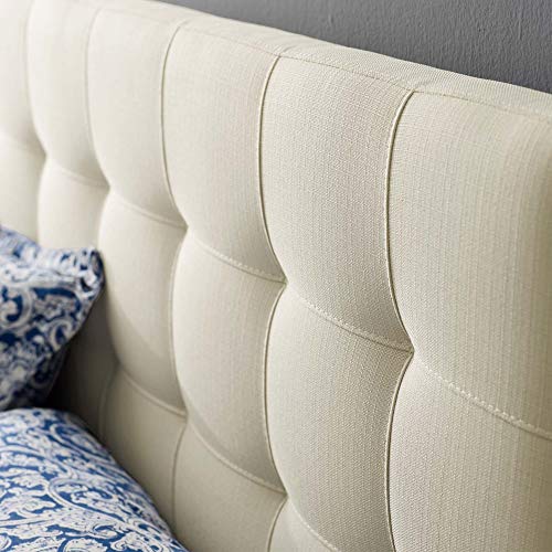 Ergode Lily Queen Upholstered Linen Fabric Tufted Headboard - Elegant Bedroom Upgrade