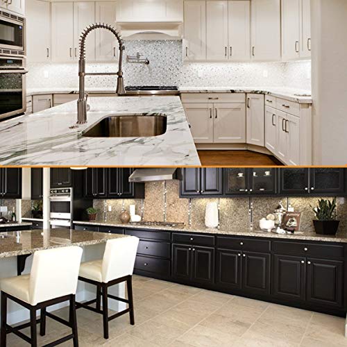 Kitchen Under Cabinet LED Lighting Kit Plug-in, Super Bright, 6 PCS 12 Inches Light Bars, Daylight White, 31W 2000 Lumen, Perfect for Kitchen Cabinet Counter Shelf-(6 Bars Kit-5000K) - color: Black Cable-Daylight White 5000K
