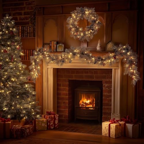 TW SHINE Warm White Christmas Lights Outdoor, 20FT 100 Count Incandescent Christmas Light Indoor, Waterproof Christmas Tree String Lights for Xmas Decorations | TW SHINE Christmas Light Indoor, Waterproof Christmas Tree String Lights for Outside Xmas Deco
