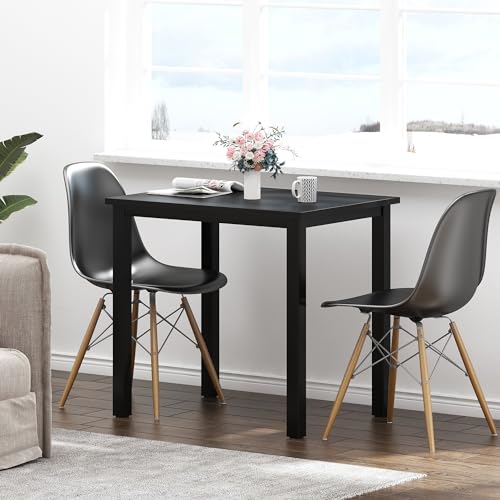 Need Small Computer Desk for Home Office 31.5 Inch Gaming Desk Black | Black Frame Sturdy and Heavy Duty Writing Desk for Small Spaces, Sturdy Writing Table for Home Office or Study Breakroom - color: Black & Black Frame, size: 31.5x23.6 inch