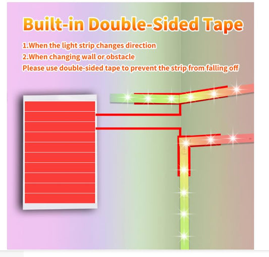NBBUFF 50FT RGB Led Lights for Bedroom with Remote & App Control Music Sync | 1*50FT Led Strip Lights Color Changing, Dimmable Led Light Strip, Led lights for Room Decor Ambient Lighting Indoor - size: 50 ft