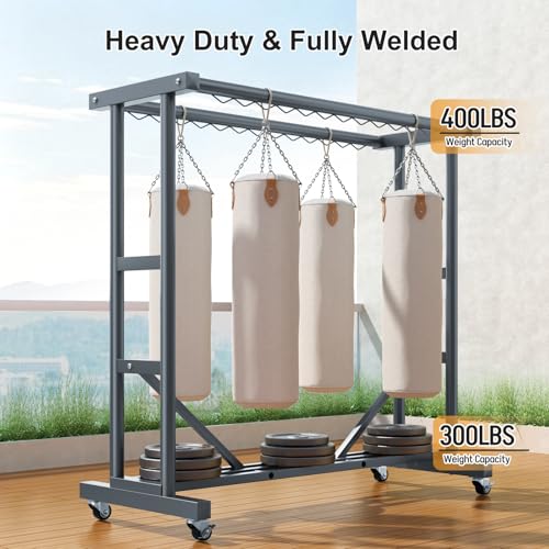 Heavy Duty Clothes Rack, Thickened Stainless Steel Frame, Gray | Thickened stainless steel frame, high load capacity, home & commercial, rust-resistant, stable without wobbling - color: Gray