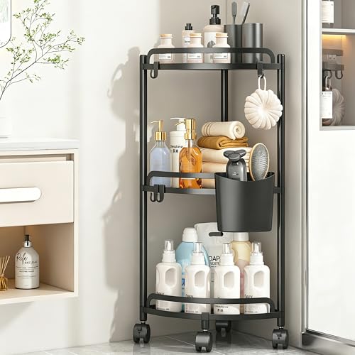 Standing Shower Caddy Corner Shelf Rustproof Shower Organizer Shampoo Holder