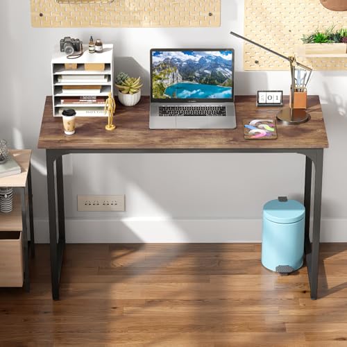 BestOffice Computer Desk,Home Office Desk, Modern Simple Style for Home Office Study Writing (Brown, 39 Inch) - color: Brown, size: 39 Inch