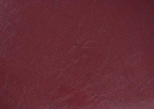 Convenience Concepts Designs4Comfort Round Accent Storage Ottoman in Burgundy Red Faux Leather Finish - color: Burgundy Faux Leather