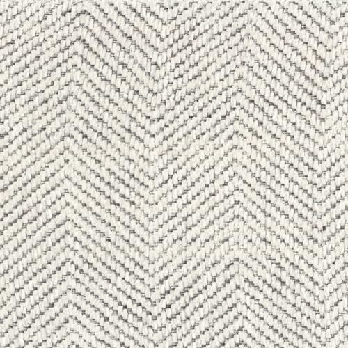 HomePop 24" Large Round Storage Ottoman - Cream Chevron Woven - color: Cream Chevron Woven