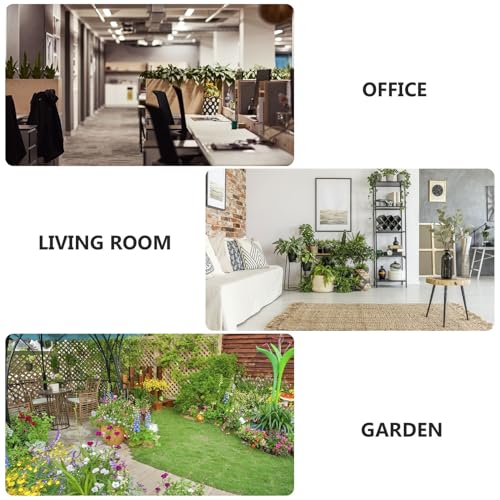 balacoo Outdoor Metal Hanging Planter Basket with Coir Liner, 10-inch Iron Wire Flower Pot for Balcony and Garden, Hanging Plant Container with Chains for Patio and Porch