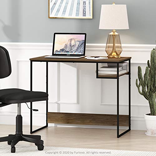 Furinno Moretti Lifestyle Study Desk, 35 Inches, Columbia Walnut - color: Columbia Walnut, size: 35 inches