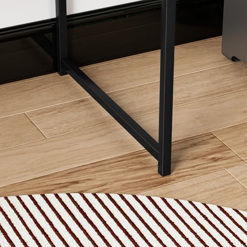 Computer Desk,Home Office Writing Study Desk with Storage Shelf Makeup Dressing Table Simple Study Desk for Home Office Bedroom 47 Inch