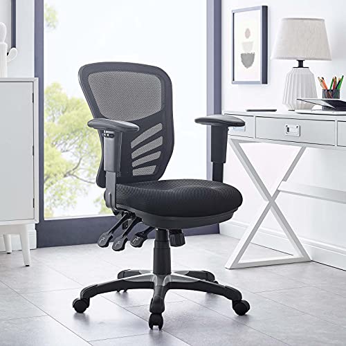 Modway EEI-757-BLK Articulate Ergonomic Mesh Office Chair in Black - color: In Black