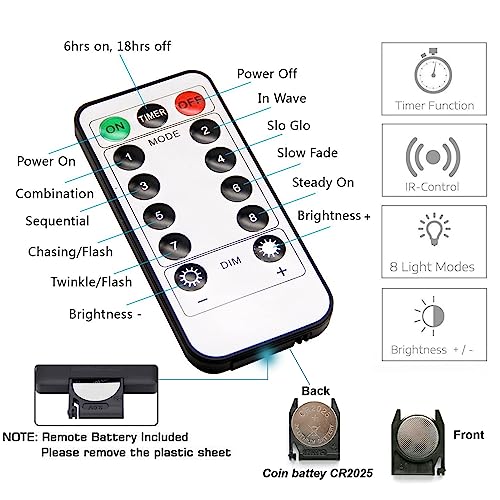 Eueasy 300 LED Curtain Lights, 9.8ft x Fairy Lights with 8 Modes, String Hanging Remote Control, Perfect for Indoor/Outdoor Christmas, Wedding, Party Wall Decorations (Warm White) (BG-CL3M3-306L01)