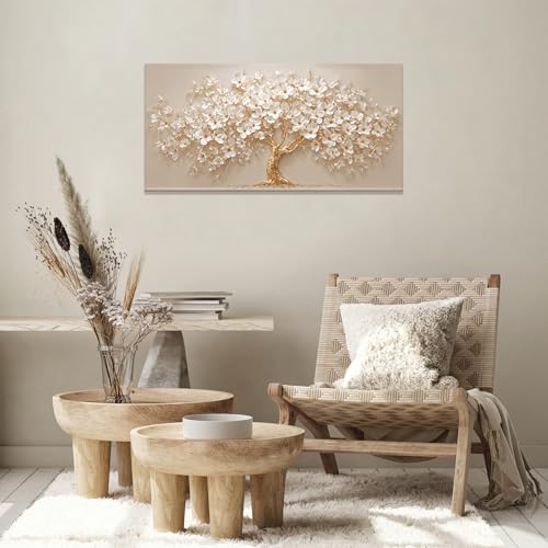 Tsomzxng Modern Wall Art Nature Tree Of Life Wall Art Prints Minimalist Elegance Canvas Art Wall Decor For Living Room Botanical Prints Pictures For Bedroom Office Aesthetic Home Wall Decor 20" X 40" - color: LAI-12A, size: 40"L x 20"W