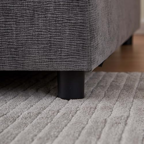 Accent Chair Armless Lounge Chair, Modern Chenille Fabric Single Sofa with Adjustable Backrest, Comfy Upholstered Vanity Chair for Small Spaces, Living Room, Bedroom - Grey - color: Grey, size: Accent Chair