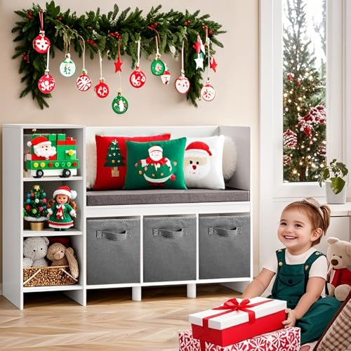ShellKingdom Storage Bins, Foldable Fabric Storage Cube And Cloth Organizer | Storage Drawer For Closet And Toys, 13 X 13 X 13 INCH, 6 Pack (Grey) - color: Gray, size: 6 (13inch)