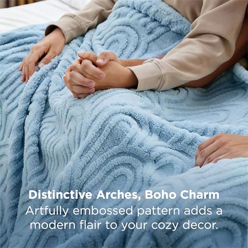 Bedsure GentleSoft Fleece King Size Blanket for Bed - Super Soft & Cozy, Fluffy Blankets for Women & Girls, Ideal for Sofa & Couch, Blue, 108x90 Inches - color: Blue, size: King (108" x 90")