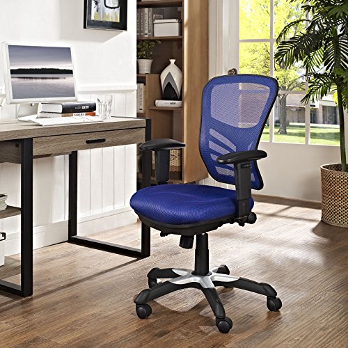 Modway EEI-757 Articulate Ergonomic Mesh Office Chair in Blue - color: Blue