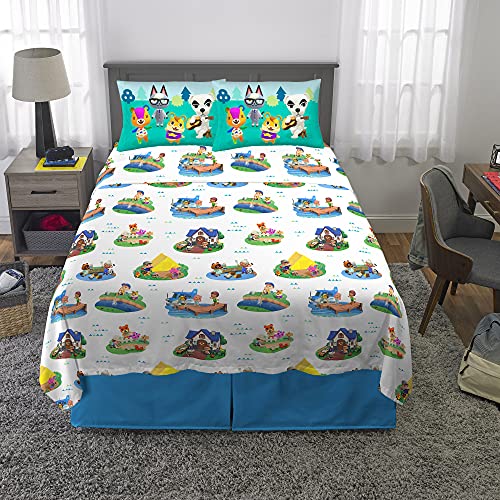 Franco Kids Bedding Super Soft Sheet Set, Full, Animal Crossing - color: Animal Crossing, size: Full