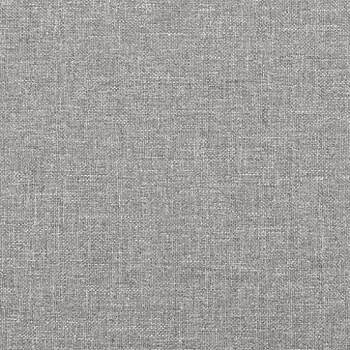 Queen Size Upholstered Bed Frame, Light Grey Fabric Platform Bed with Durable Plywood Slats, Modern Low Profile Bed Base for Bedroom Furniture, Easy Assembly - size: Queen