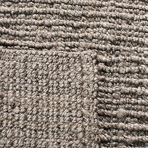 SAFAVIEH Area Rug 3x5 - Natural Fiber Collection - Light Grey, Handmade Jute, Farmhouse Style, Chunky Textured Thick Pile (NF447G) - color: Light Grey, size: 3' x 5' (Rectangular)