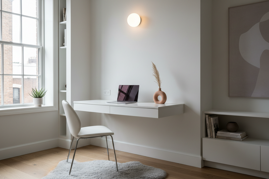 The Float Factor: 5 Critical Rules for Utilizing Floating Wall Desks in Micro-Apartment Home Offices