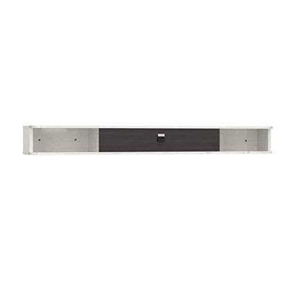 Pmnianhua Floating TV Console,55'' Wall-Mounted Media Console,Floating TV Cabinet,Modern Floating TV Stand,Under TV Entertainment Shelf with Door and Storage for Bedroom Living Room (Grey-White)
