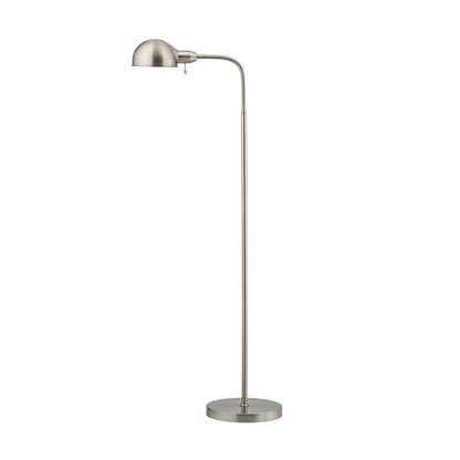 O'Bright Adjustable Floor Lamp with Flexible Gooseneck and Rotatable Shade, E26 Socket, 10-Inch Base - Ideal for Reading, Bedside, Living Room, Brushed Nickel - color: Brushed Nickel